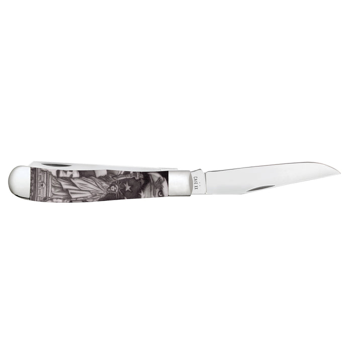 Case Knives Color Infusion Patriotic Statue of Liberty Trapper Knife