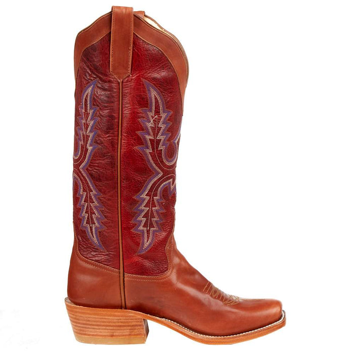 Rios Of Mercedes Men's Tan Bison 14in. Red Explosion Top Cutter Toe Boot