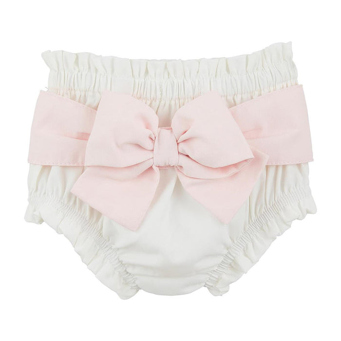 Mud Pie Girls Pink Bow Diaper Cover