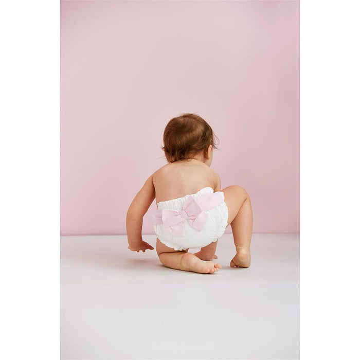 Mud Pie Girls Pink Bow Diaper Cover