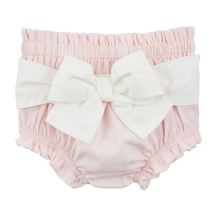 Mud Pie Girls White Bow Diaper Cover