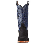 Rios Of Mercedes Men's Black Carpincho 13in. Midnight Navy Caracoal Top Boot