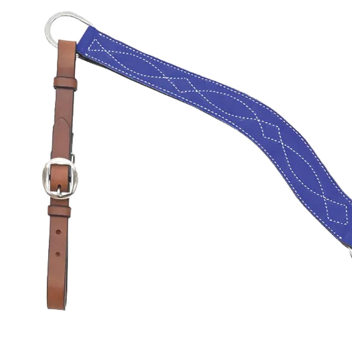 Circle Y Saddlery Marfa Lights Royal Blue Suede Breast Collar