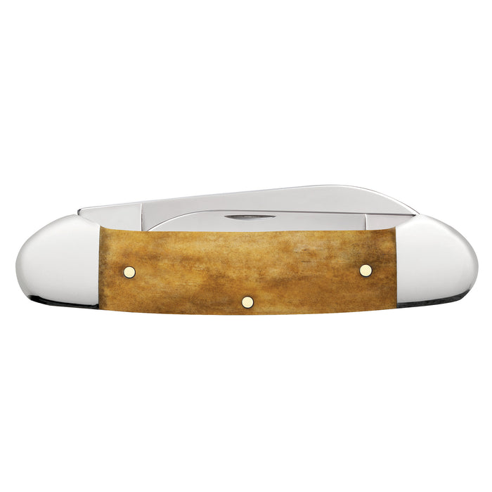 Case John Wayne Embellished Smooth Antique Bone Canoe Knife
