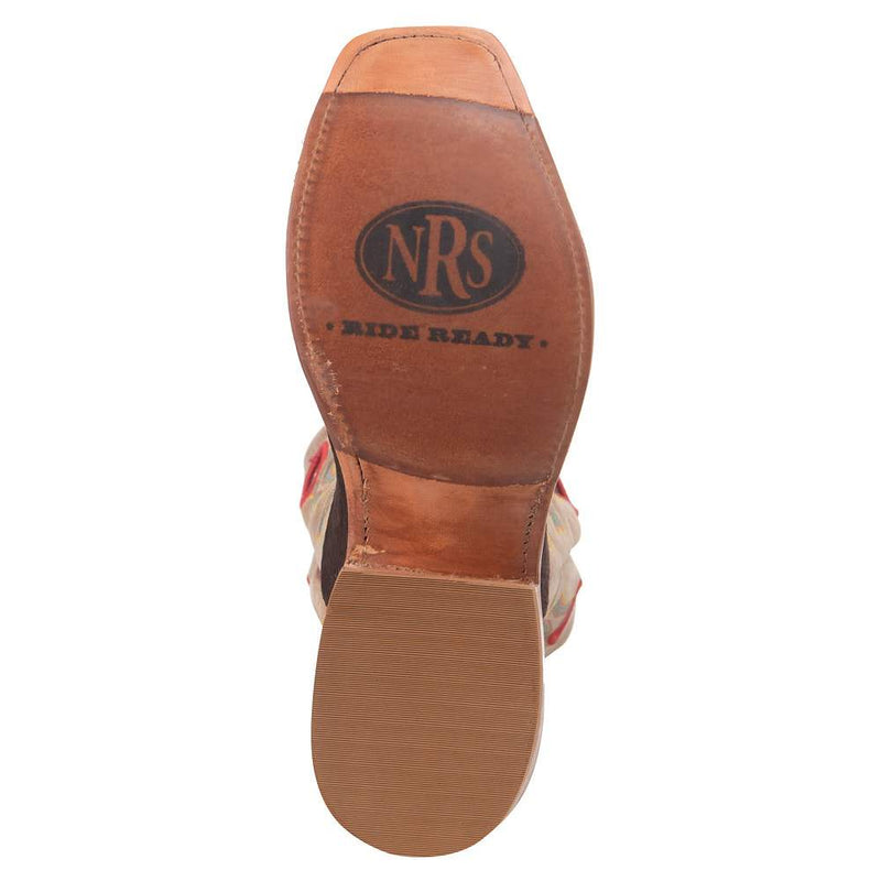 Rios Of Mercedes Men's Cafe Carpincho 15in. ivory Mad Dog Top Cutter Toe Boot