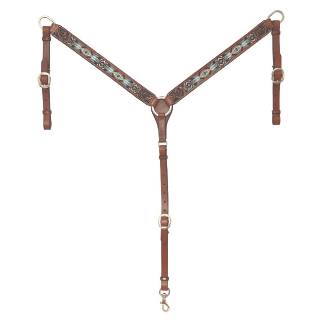 Circle Y Saddlery Buckskin Beaded Breast Collar