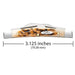 Case Amber Bone SS - Peach Seed Jig Small Congress
