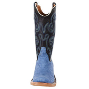 Rios Of Mercedes Men`s RR Blue Buffed Elephant 13` Black Top Cowboy Boot