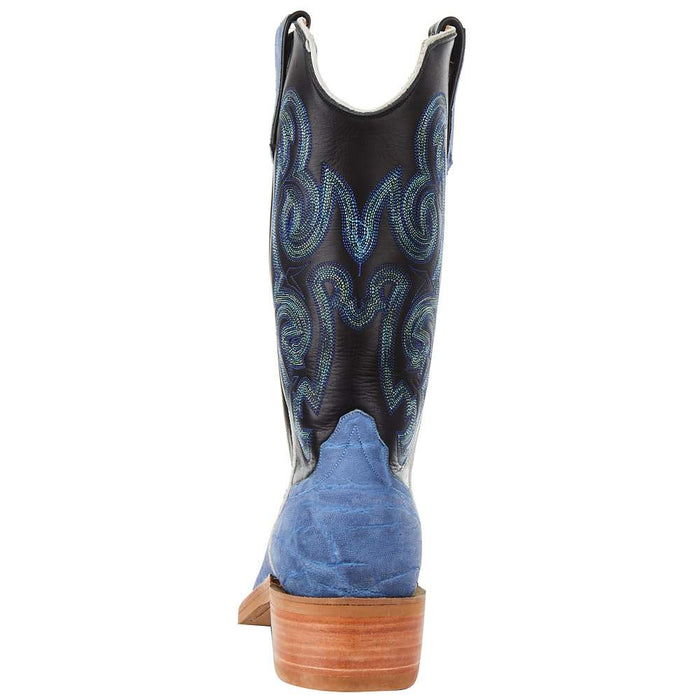 Rios Of Mercedes Men`s RR Blue Buffed Elephant 13` Black Top Cowboy Boot