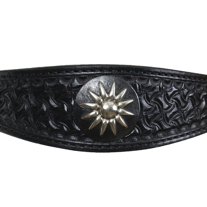 Circle Y Saddlery Dark Rider Shaped Spider Browband Headstall