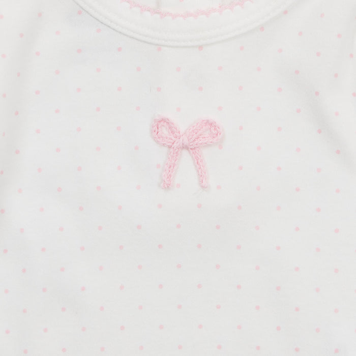 Mud Pie Girl's Bow Crochet Crawler