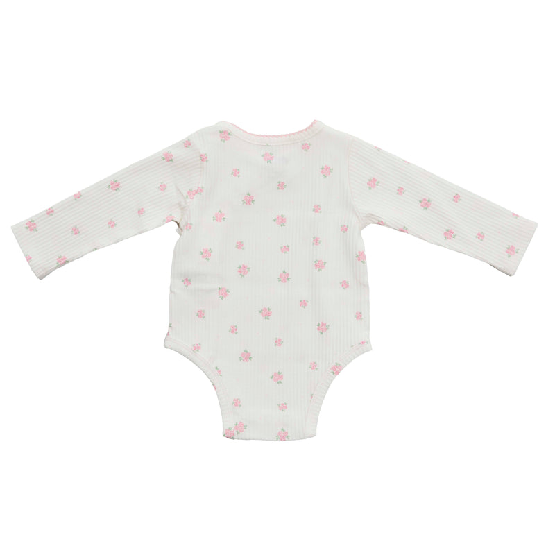 Mud Pie Girl's Floral Kimono Crawler