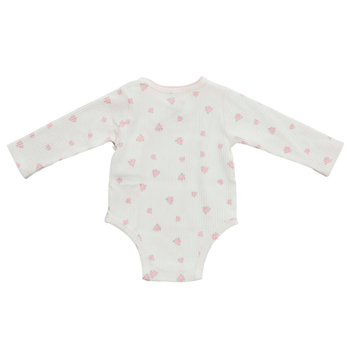 Mud Pie Girl's Floral Kimono Crawler