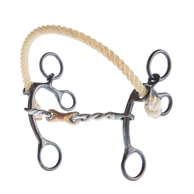 Combination Hackamore Twisted Wire Bit