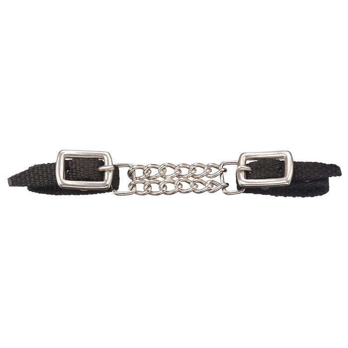 Miniature Nylon Curb Strap with Double Chain