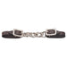 Miniature Leather Flat Chain Curb Strap