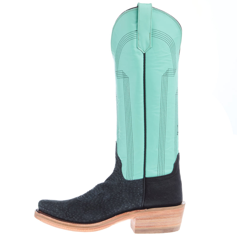 Rios Of Mercedes Women's Ride Ready Grey Carpincho 15 In Turquoise Deercow Top