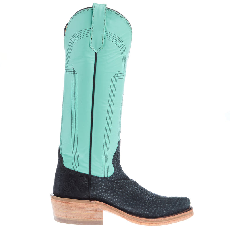 Rios Of Mercedes Women's Ride Ready Grey Carpincho 15 In Turquoise Deercow Top