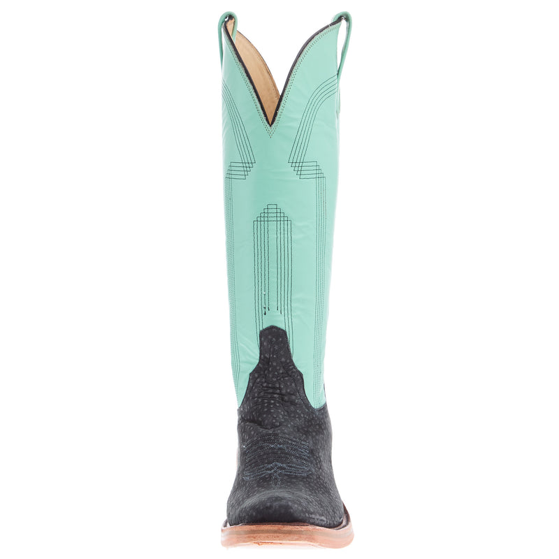 Rios Of Mercedes Women's Ride Ready Grey Carpincho 15 In Turquoise Deercow Top