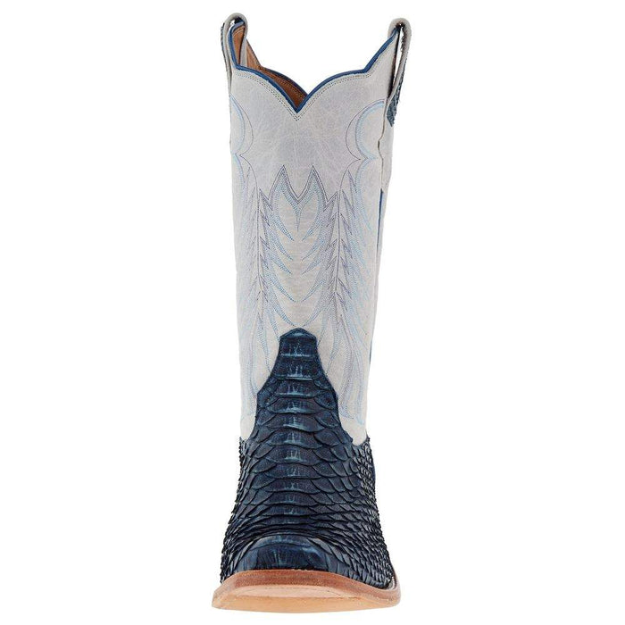 Rios Of Mercedes Men's Navy Vintage Python 13in Polar Buffamonte Cutter Toe Boot