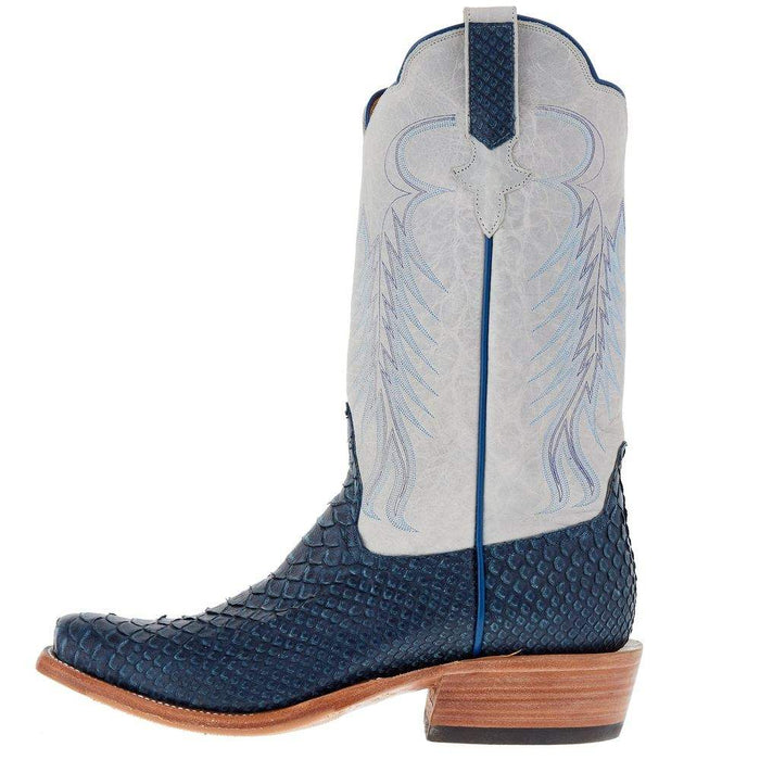 Rios Of Mercedes Men's Navy Vintage Python 13in Polar Buffamonte Cutter Toe Boot