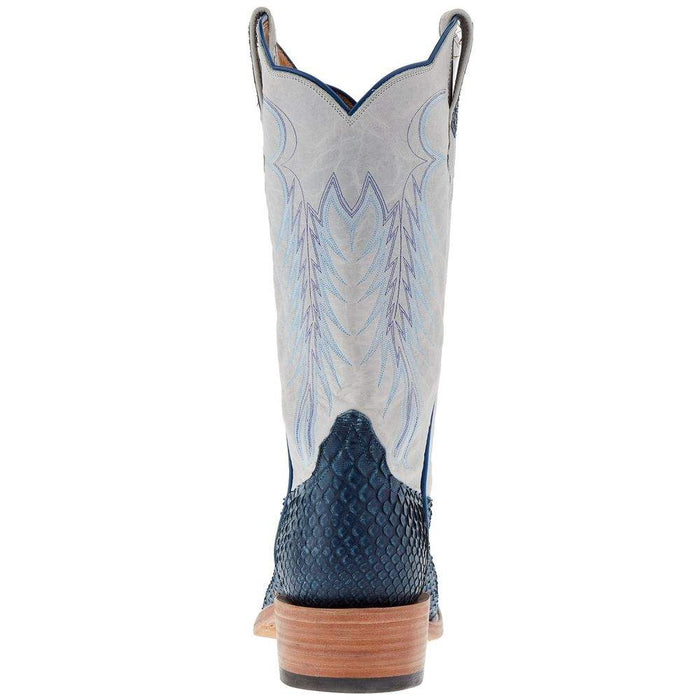 Rios Of Mercedes Men's Navy Vintage Python 13in Polar Buffamonte Cutter Toe Boot