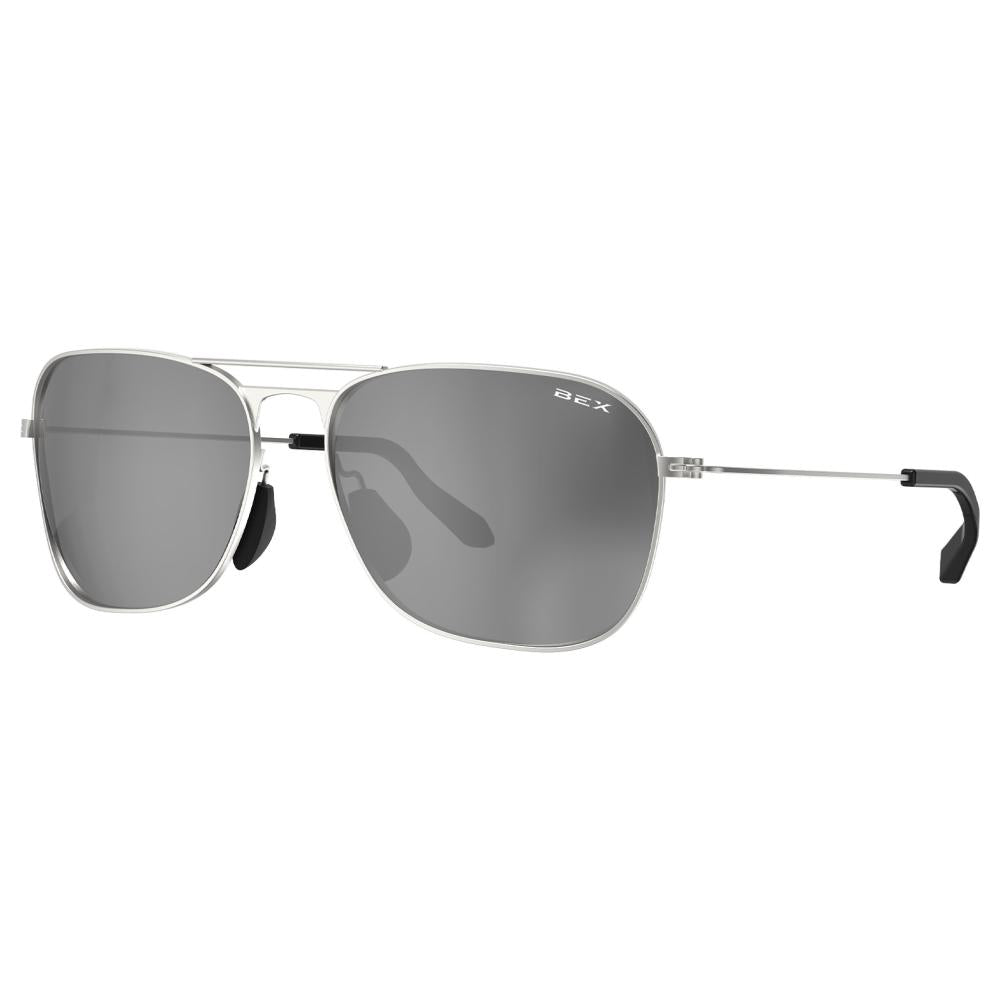 Bex Sunglasses MACH- Matte Silver/Grey