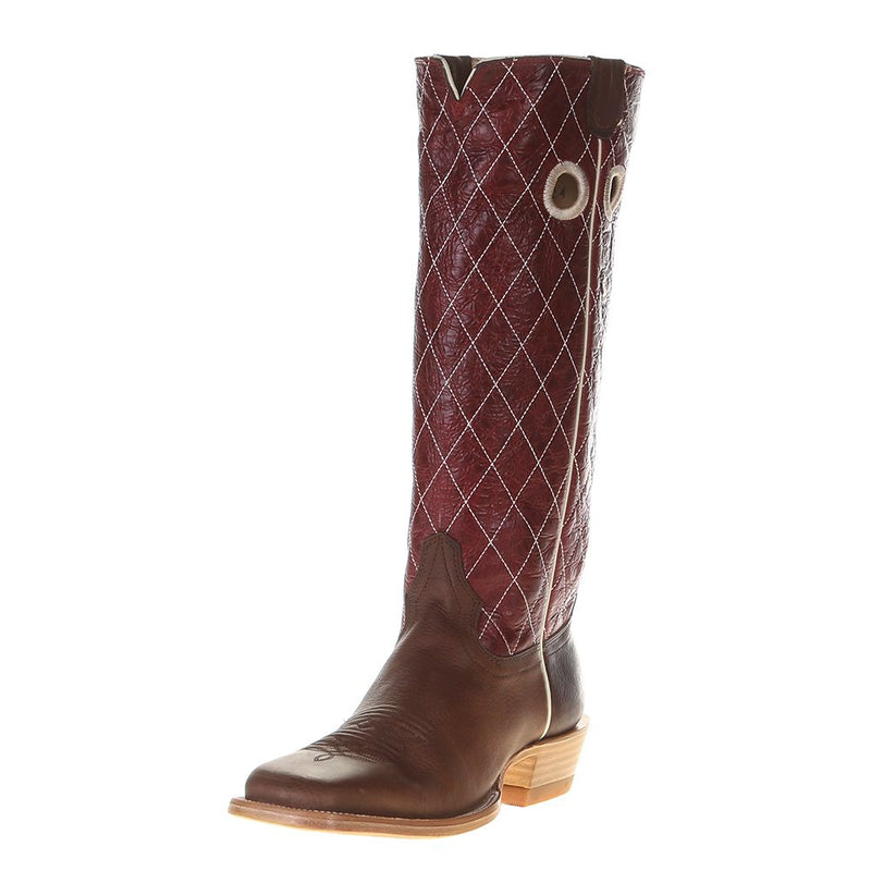 Men's Oil Tan 16" Red Volcano Top Cowboy Boot