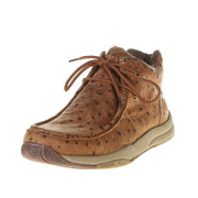 Men's Clearcut Vintage Faux Ostrich Leather Print Casual Shoe