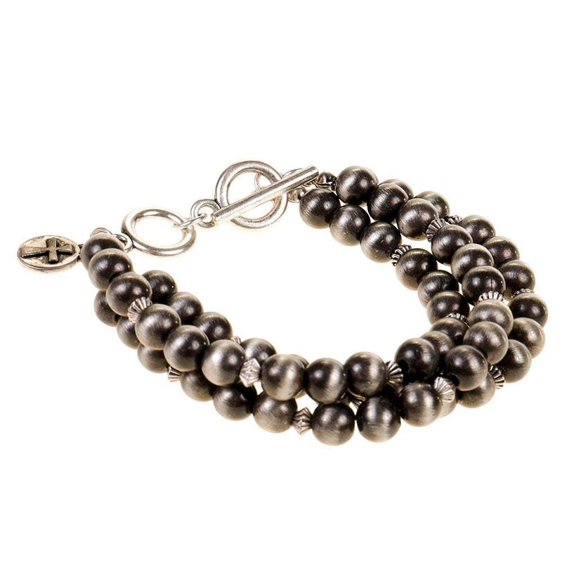 3 Str Faux Navajo Pearl Bracelet