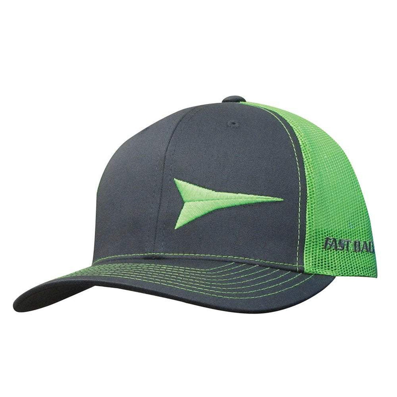Fast Back Neon Green and Grey Cap