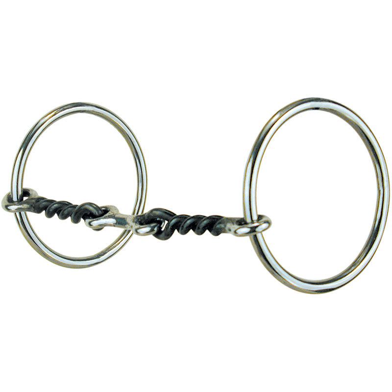 Medium Ring Tiny Twisted, 1/8 Stainless Steel Snaffle Bit