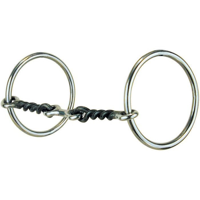 Medium Ring Tiny Twisted, 1/8 Stainless Steel Snaffle Bit