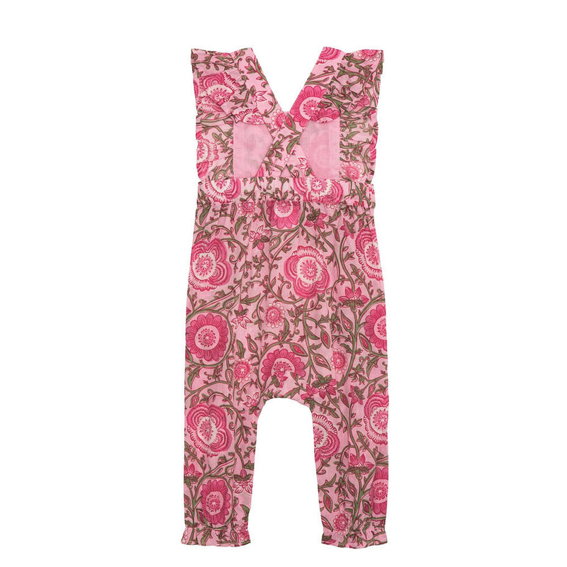 Mud Pie Girl's Floral Block Print Longall