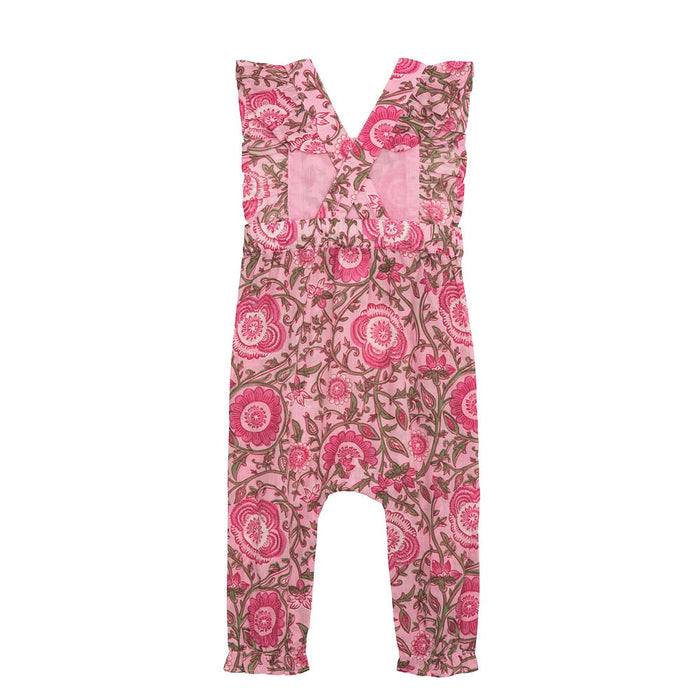 Mud Pie Girl's Floral Block Print Longall