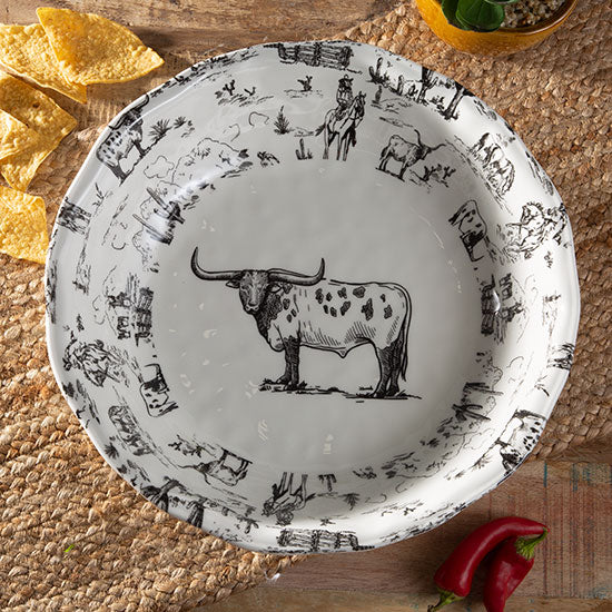 Paseo Road Ranch Life Melamine Serving Bowl