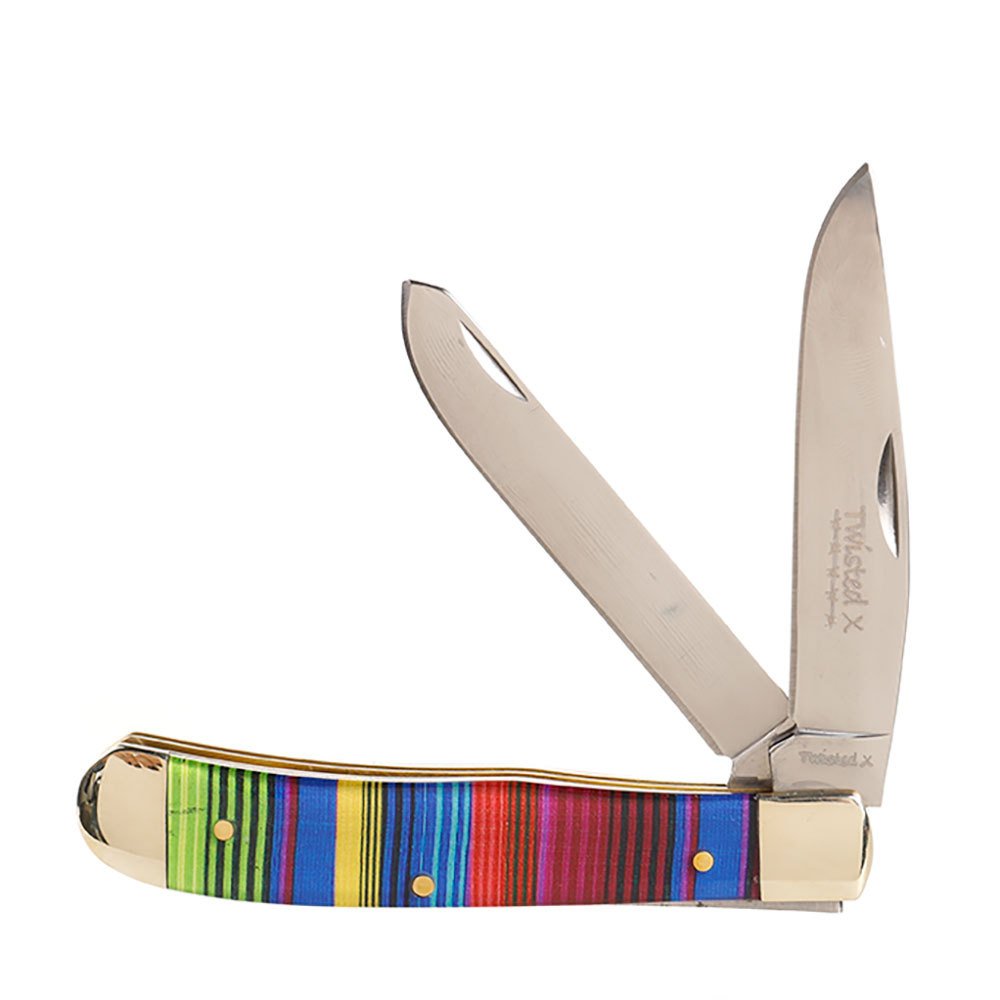 Western Fashion Twisted X Serape Trapper Knife — NRS