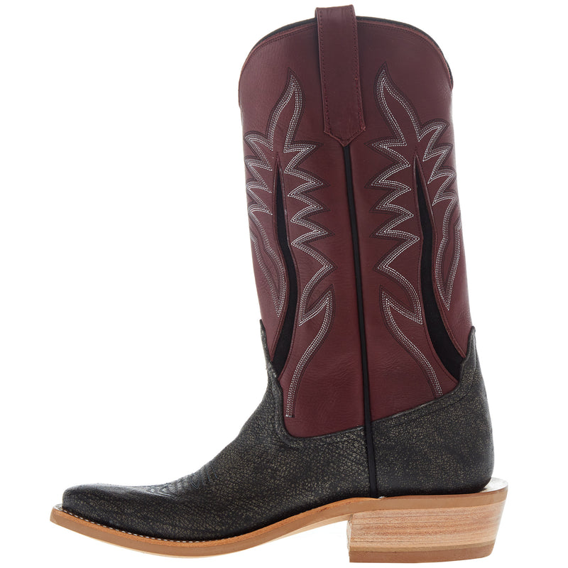 Rios Of Mercedes Men's Grey Cape Buffalo 13in Oxblood Waxy Kansas Top KS Toe Boot
