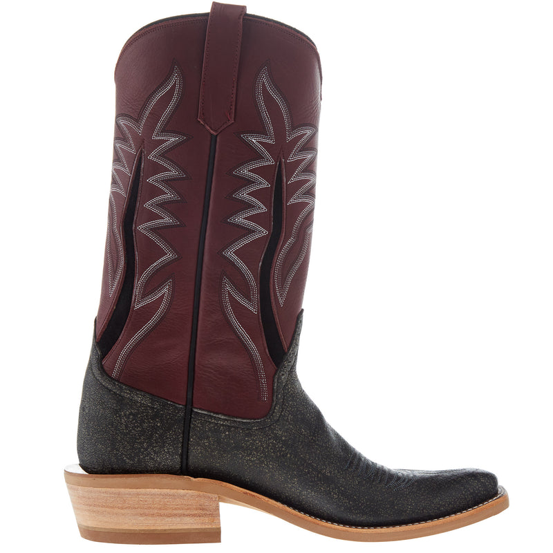 Rios Of Mercedes Men's Grey Cape Buffalo 13in Oxblood Waxy Kansas Top KS Toe Boot
