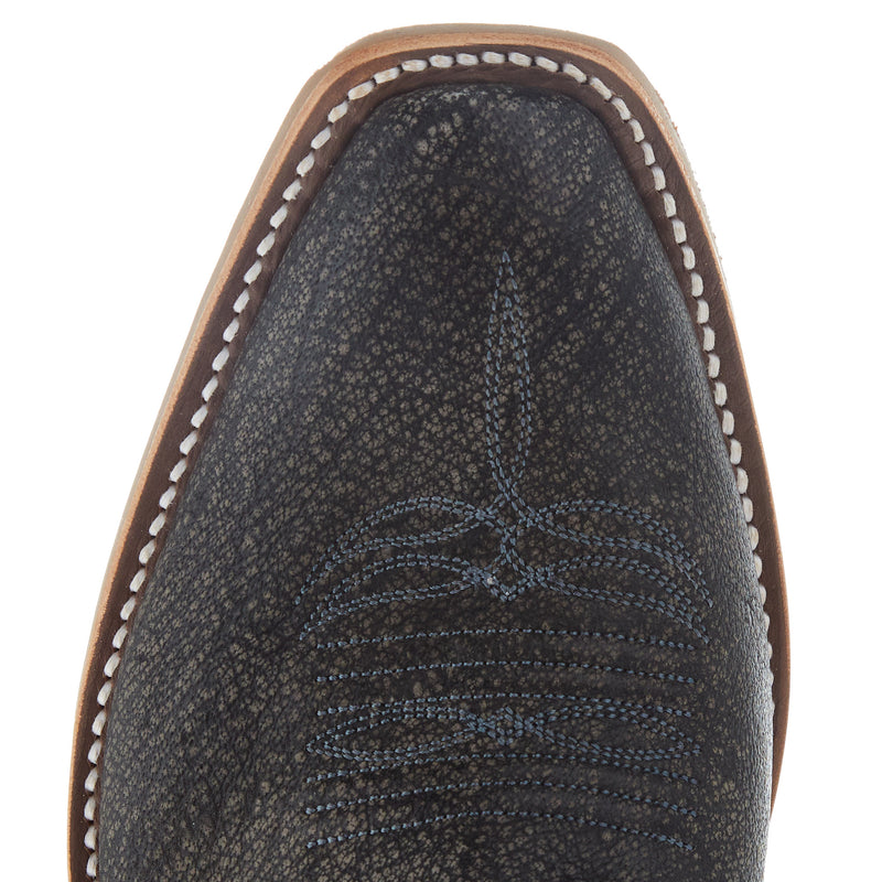 Rios Of Mercedes Men's Grey Cape Buffalo 13in Oxblood Waxy Kansas Top KS Toe Boot