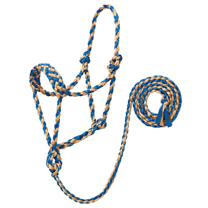 Braided Rope Halter With Lead