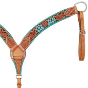 Painted Cactus Contoured Breast Collar