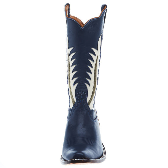 Rios Of Mercedes Men's Navy Waxy Kansas KS Toe Boot