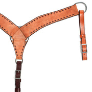 2 3/4 inch Roughout with Black Buckstitch Breast Collar