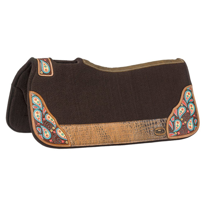 Hand Painted Paisley Saddle Pad
