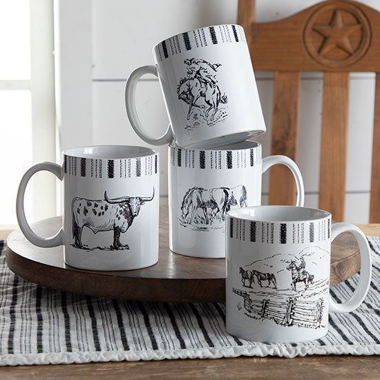 Hiend Accents Paseo Road Ranch Life Horse Mug