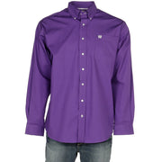 Men's Purple Pinpoint Oxford Long Sleeve Shirt