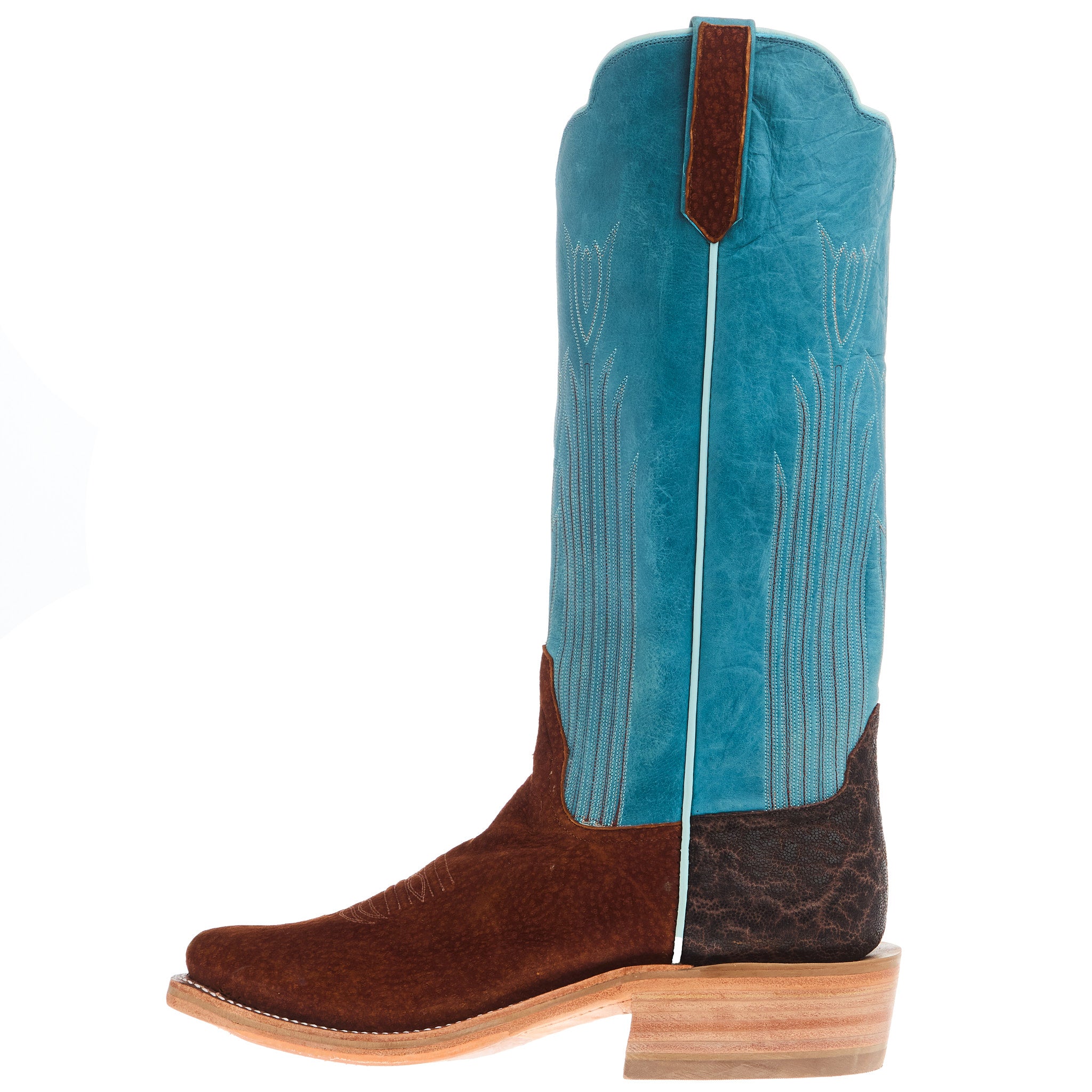 Rios Of Mercedes Men's Ride Ready Rust Carpincho 15in Aqua Buffamonte
