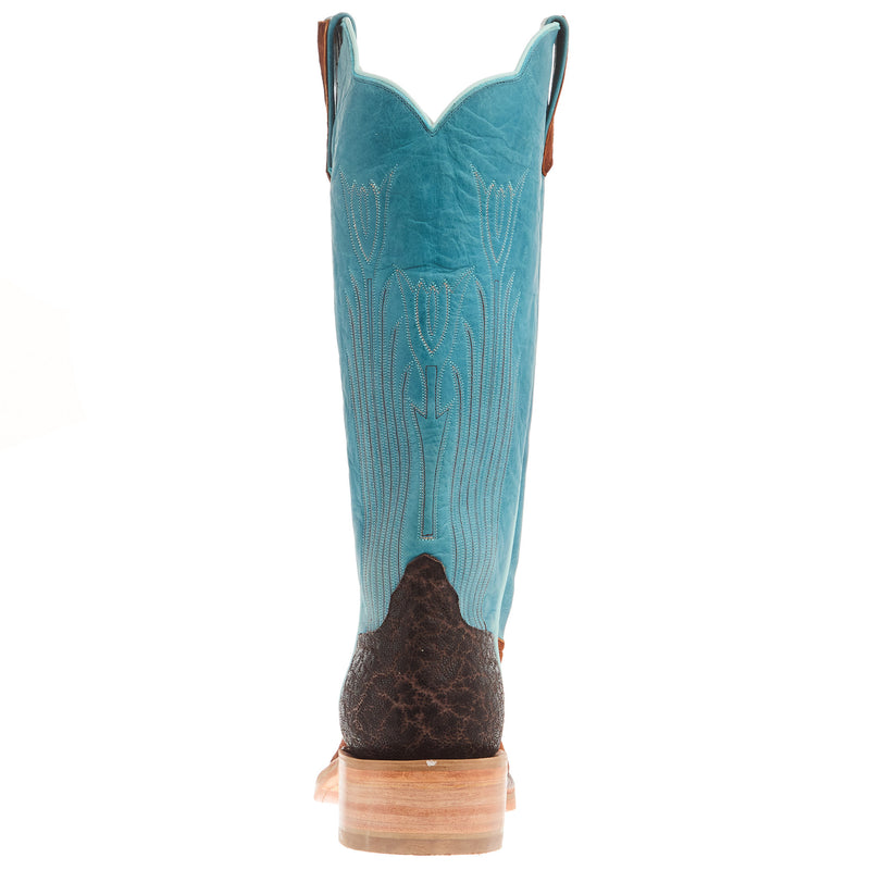 Rios Of Mercedes Men's Ride Ready Rust Carpincho 15in Aqua Buffamonte Top