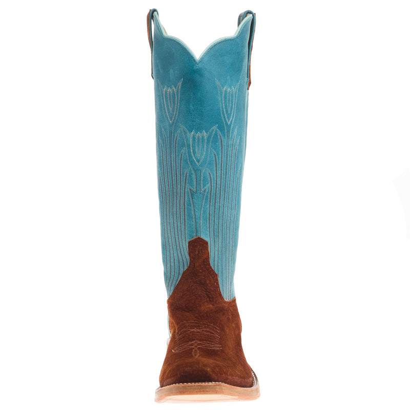 Rios Of Mercedes Men's Ride Ready Rust Carpincho 15in Aqua Buffamonte Top